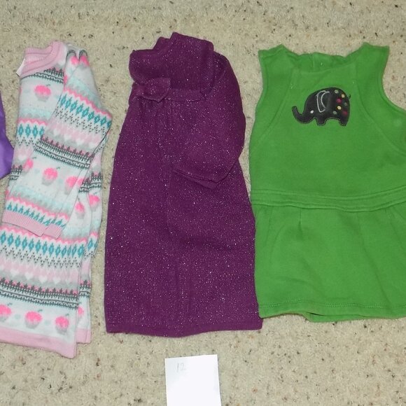 GYMBOREE Gold Holiday Shine Cable Knit Sparkle Dress Sweater Sz 12-18M Cream - Picture 5 of 5